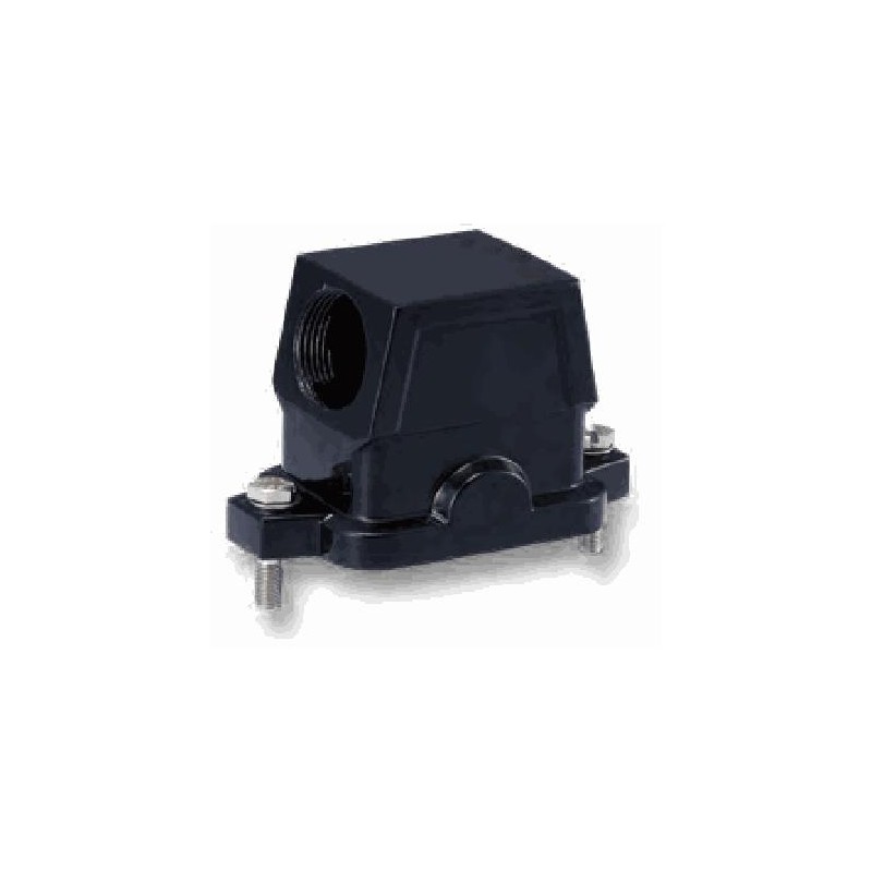 Capot 10B, Aluminium moulé sous pression, acier inoxydable, IP68/IP69K, Sortie horizontale, M20